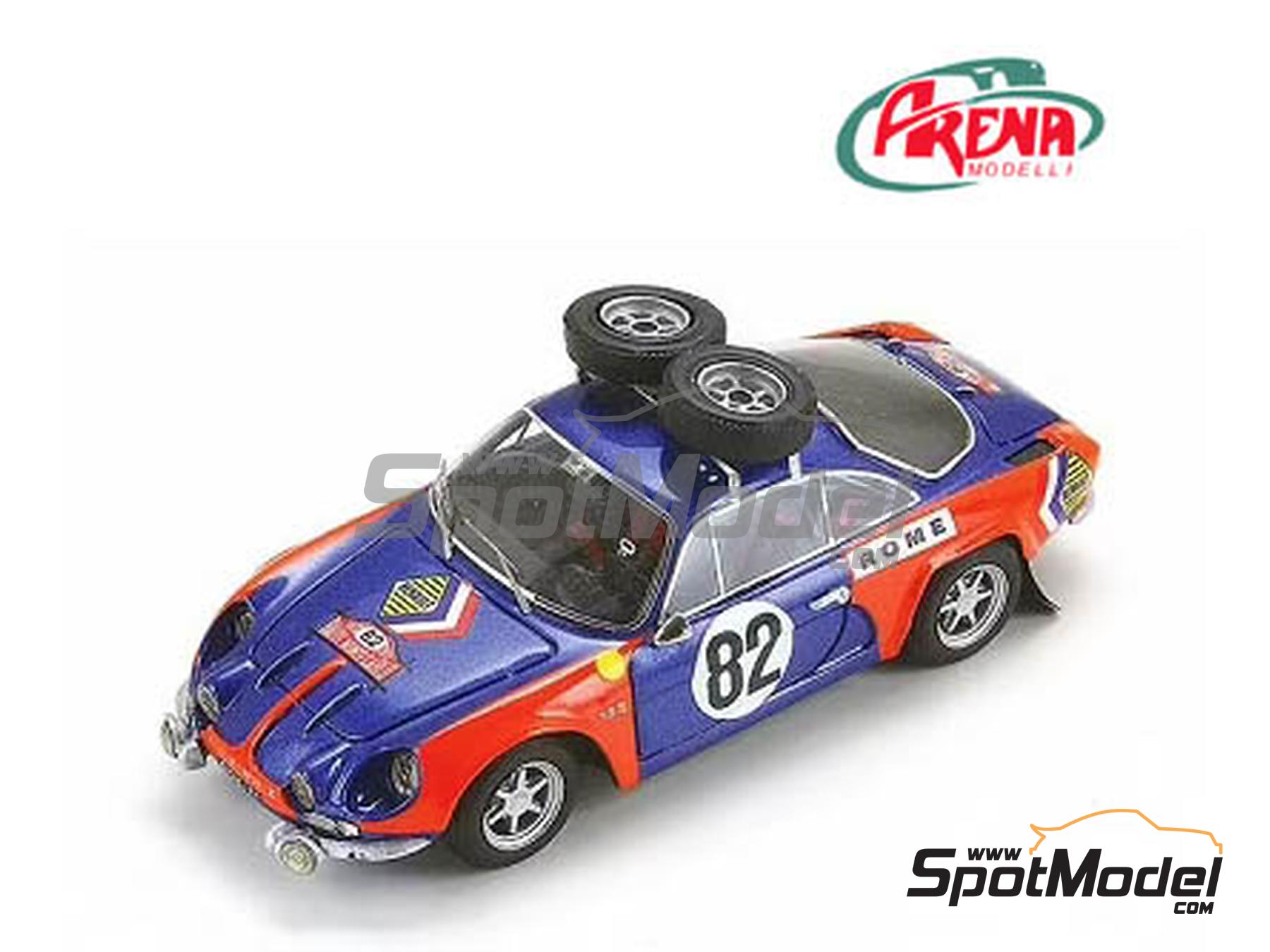 Alpine Renault A110 1600 - Monte Carlo Rally - Rallye Automobile de  Monte-Carlo 1973. Car scale model kit in 1/43 scale manufactured by Arena  Modelli